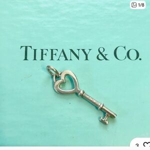 Bundle of Tiffany & Co. Silver and Teal Key Necklaces